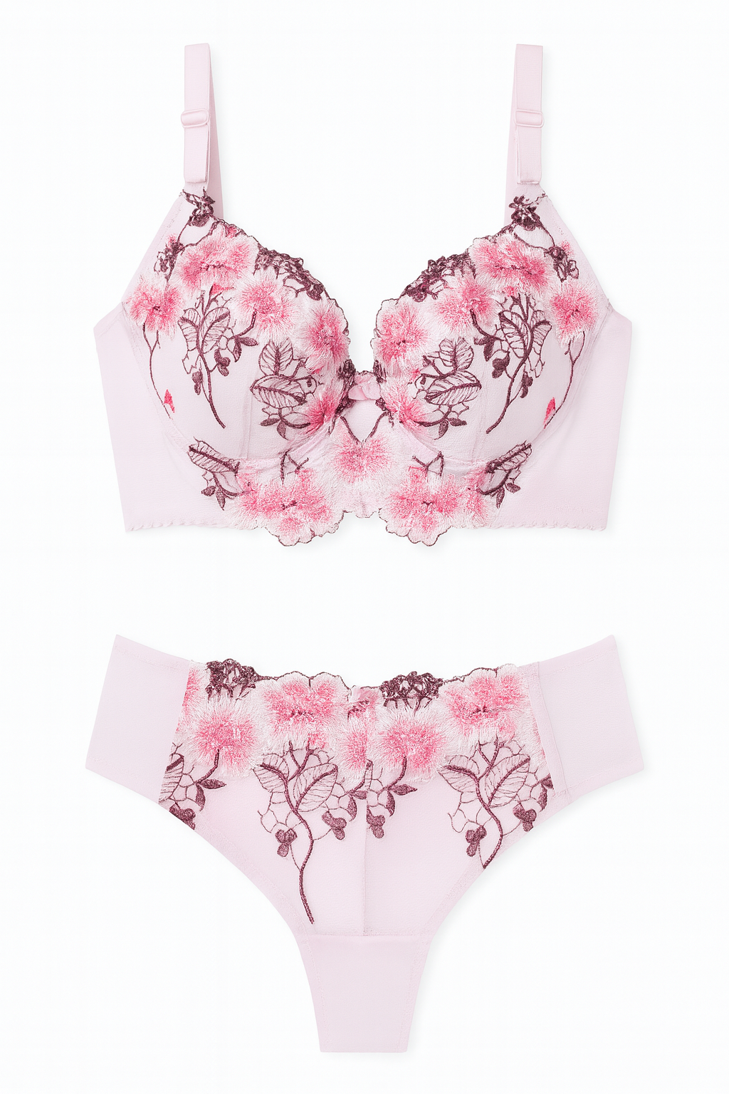Florentia Lace Embroidered Lingerie Set