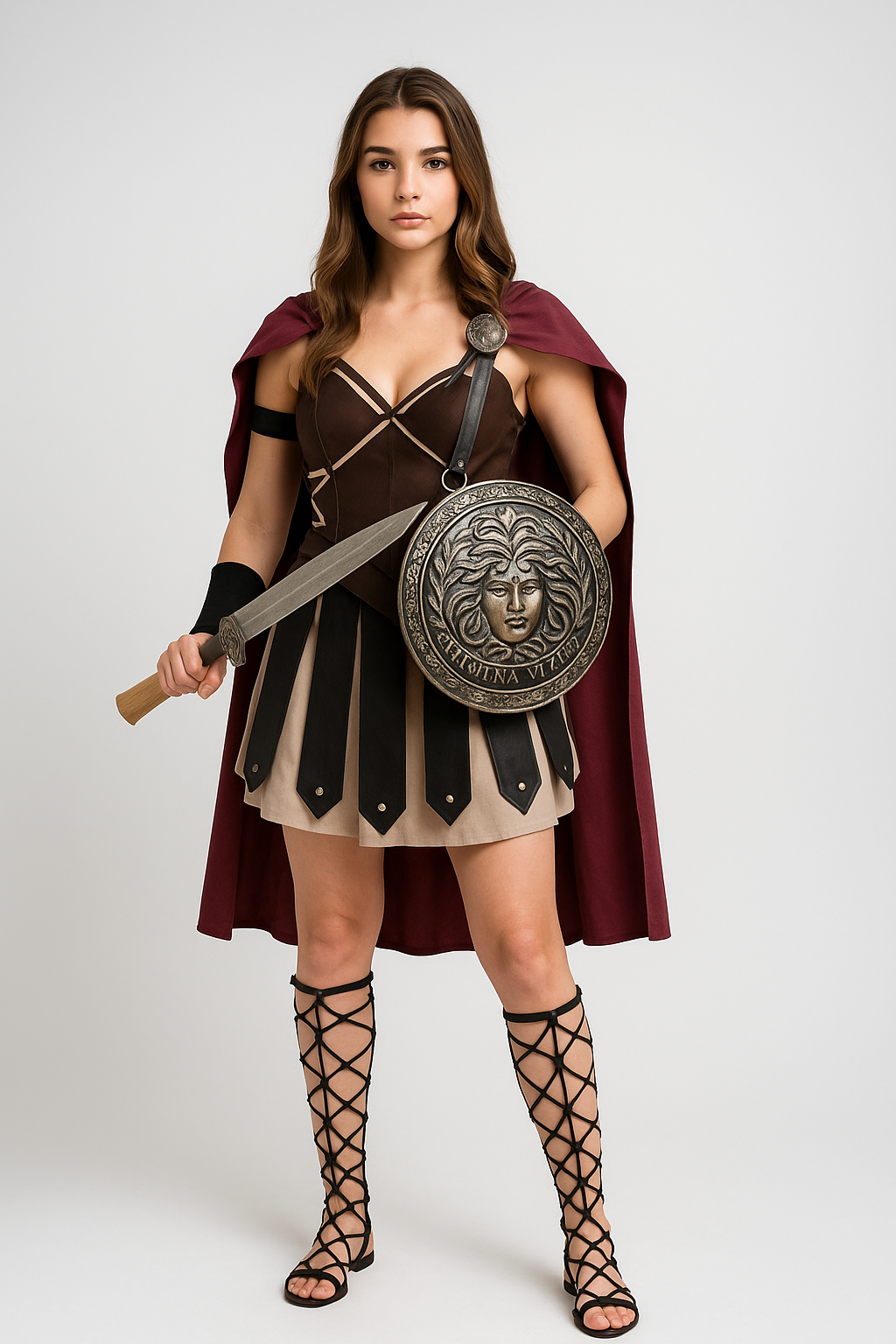 Seductive Pirate Wench Costume – Corset Top & High-Low Skirt