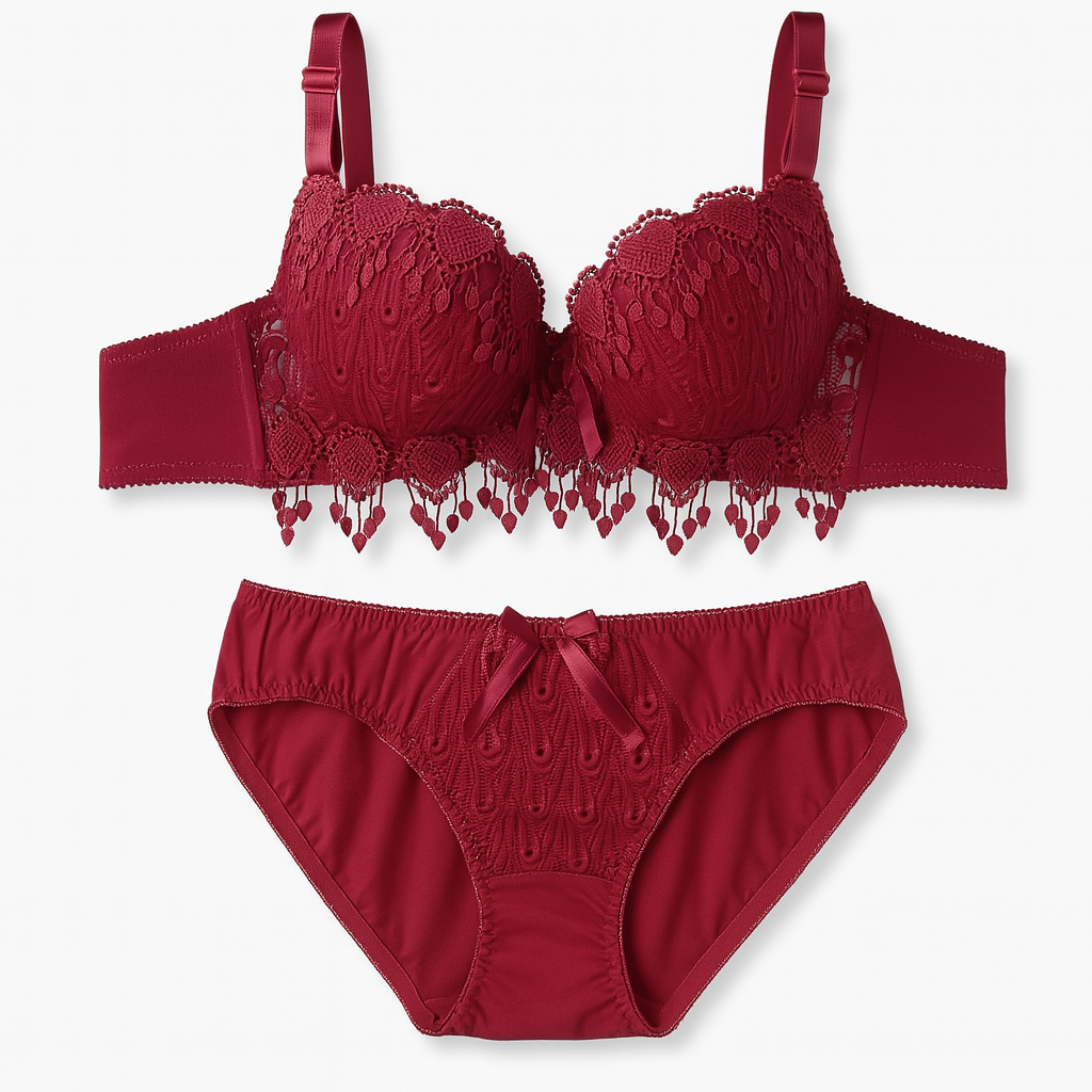 Aurora Embroidered Lingerie Set