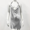 Sequined Metal Halterneck Cami Dress: Nightclub Party Dress