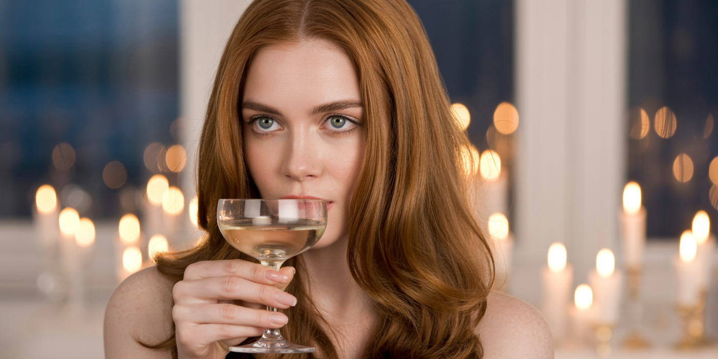 Seductive black garter set against city lights