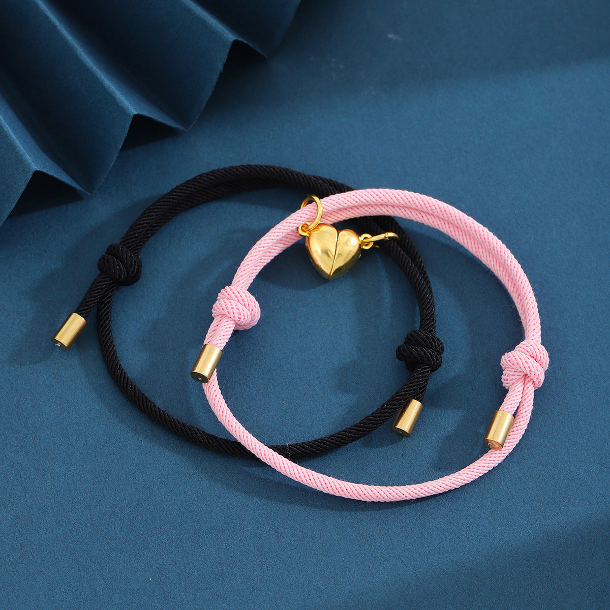 Magnetic Heart Connection Bracelet Set