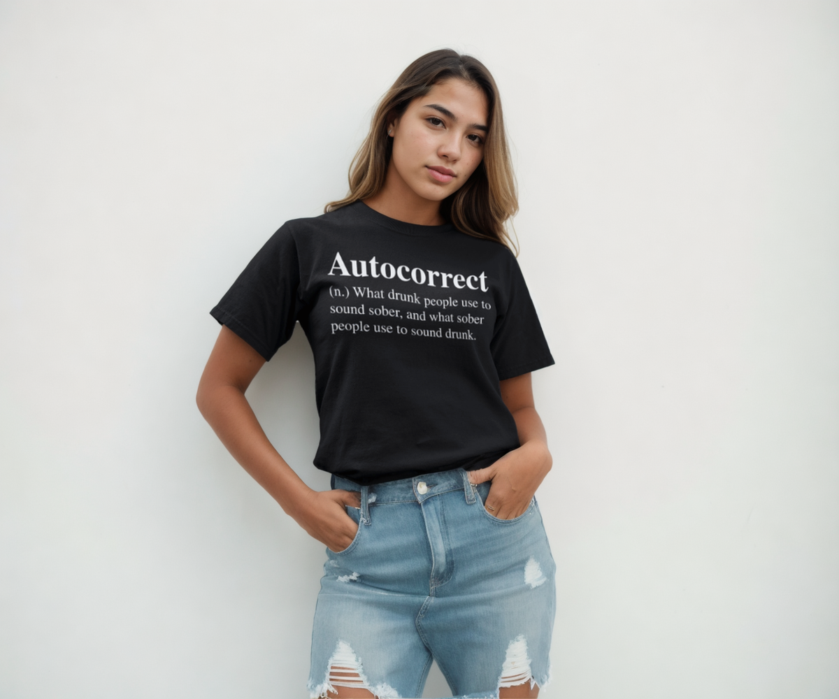 Autocorrect Woes T-Shirt-Regular Fit Tee-StylinArts