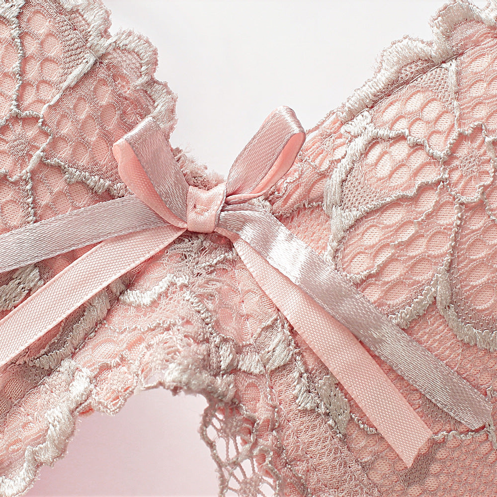 Fiordaliso Lace Set-Champagne-36or80BC-Bra-StylinArts