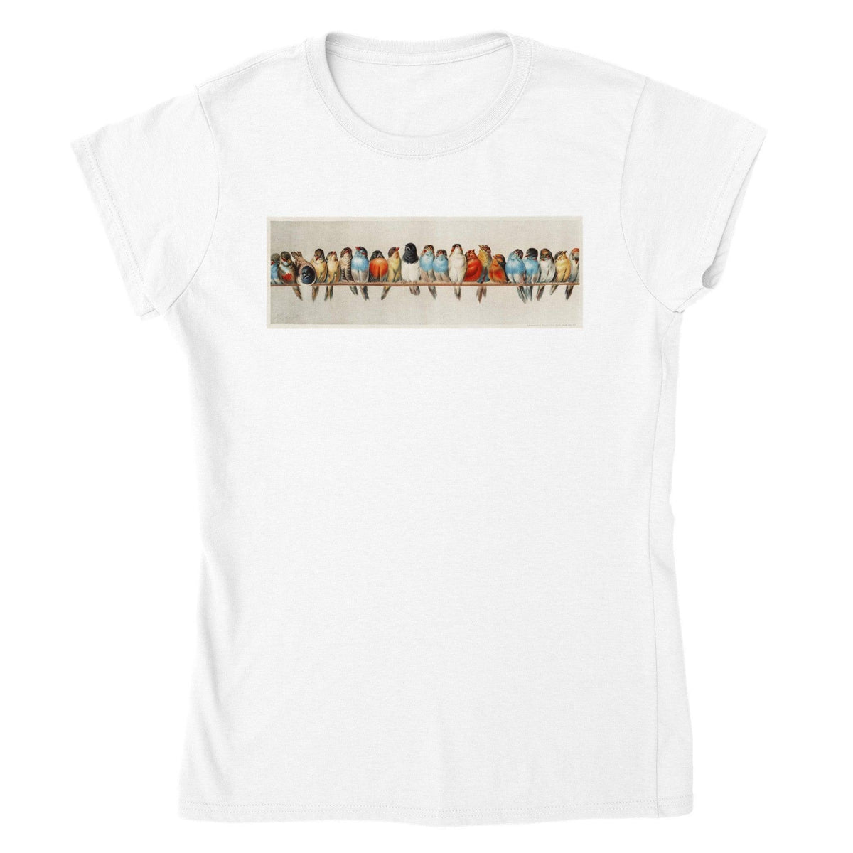 A Perch of Birds Hector Giacomelli Tshirt-Regular Fit Tee-StylinArts