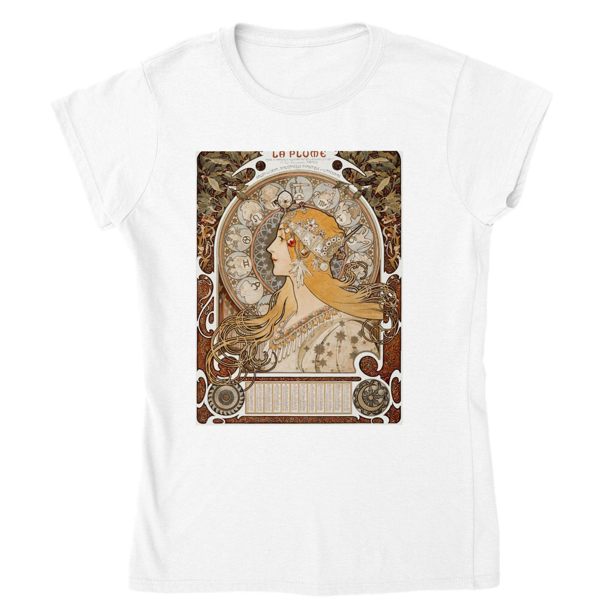 Alphonse Maria Mucha's Zodiaque T-shirt-Regular Fit Tee-StylinArts