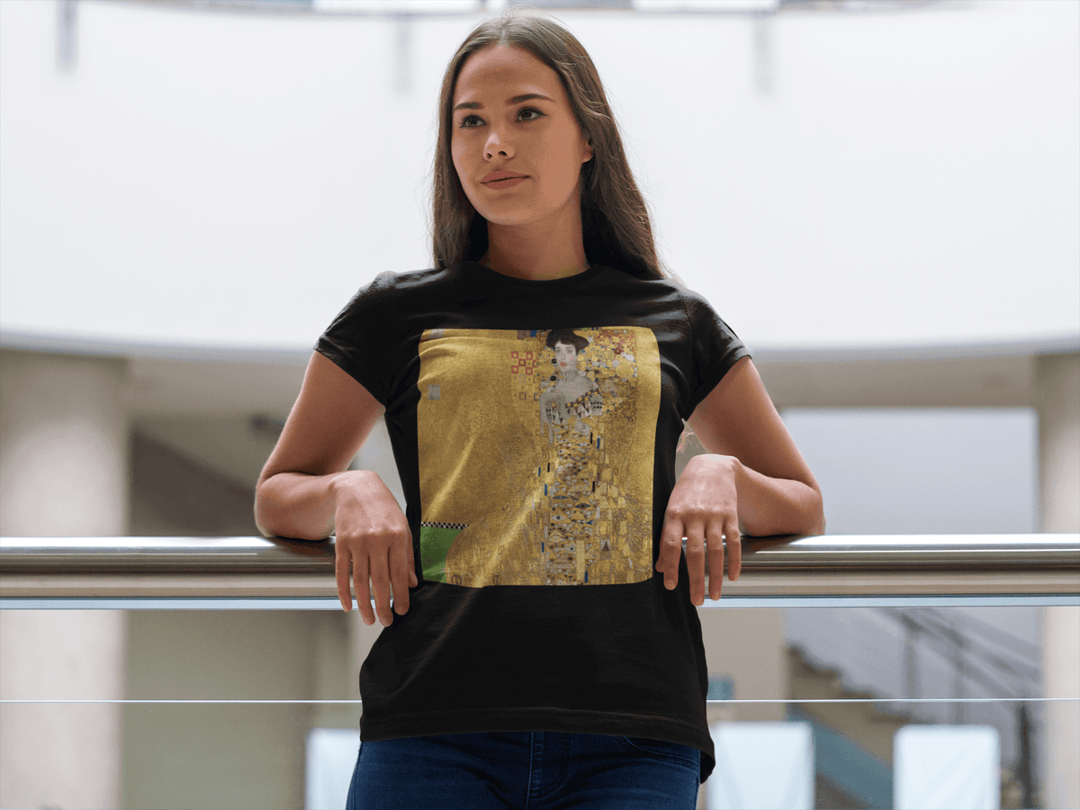 Gustav Klimt Portrait of Adele Bloch-Bauer T-Shirt-Regular Fit Tee-StylinArts