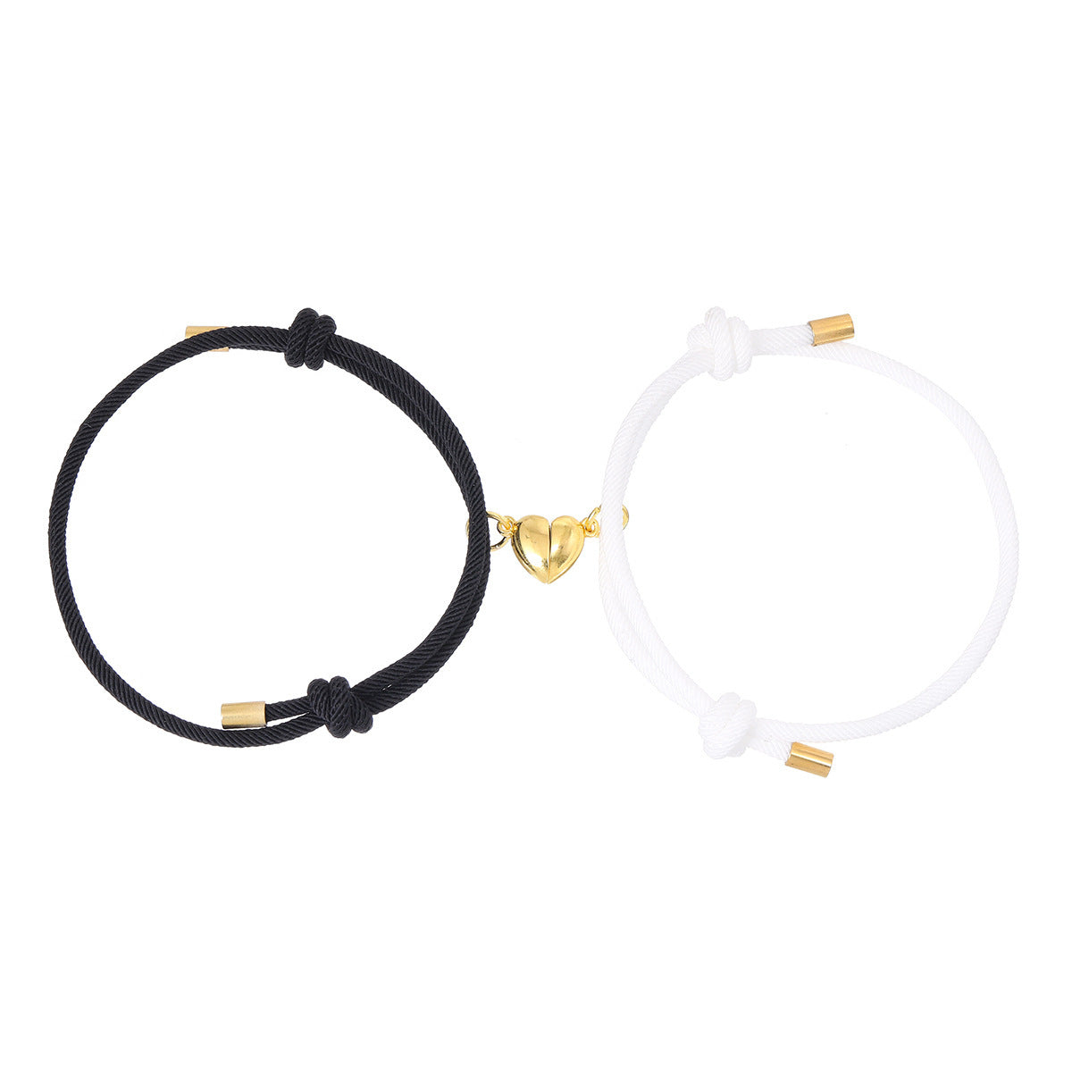 Magnetic Heart Connection Bracelet Set