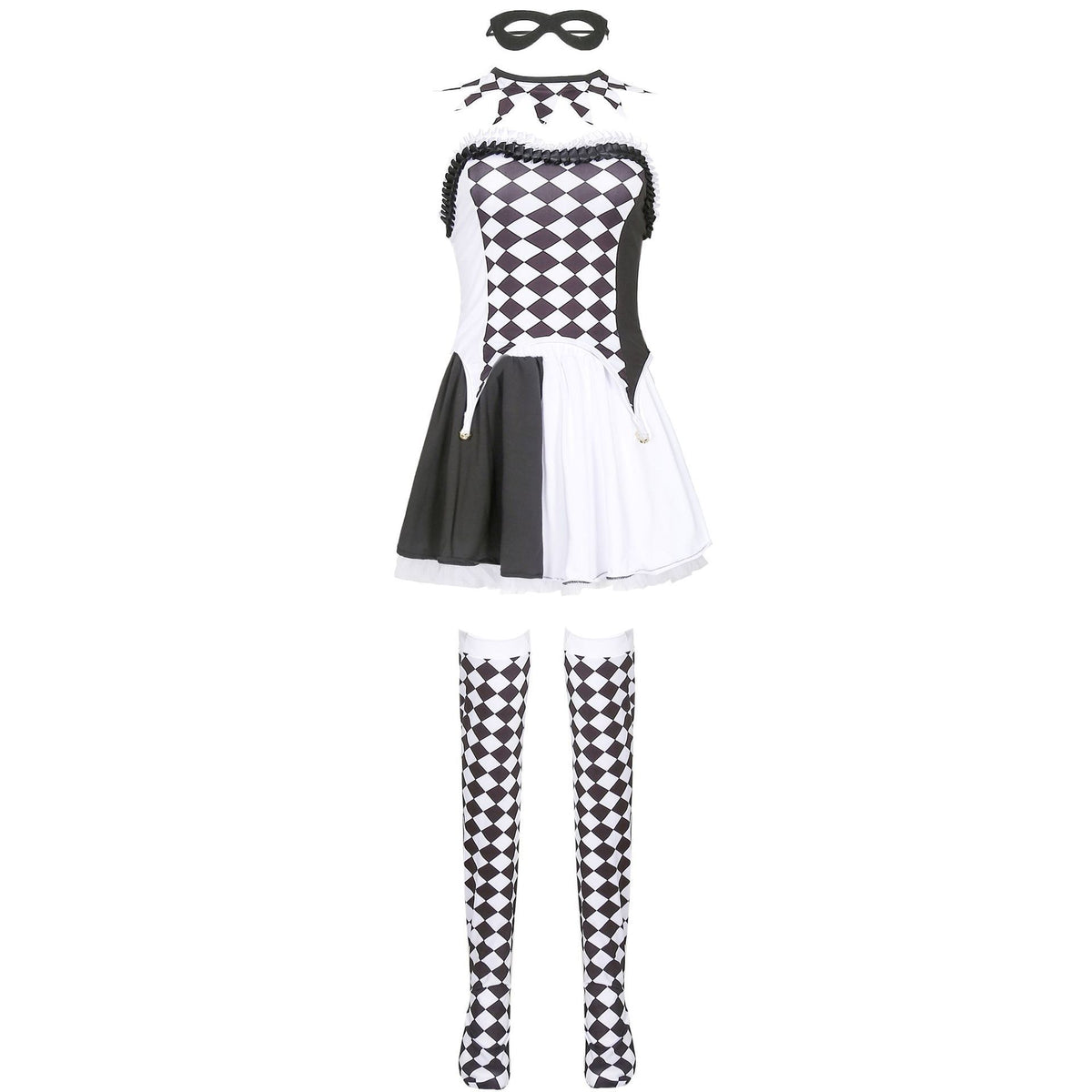 Playful Harlequin Cosplay Costume-Intimate Roleplay Outfits-StylinArts