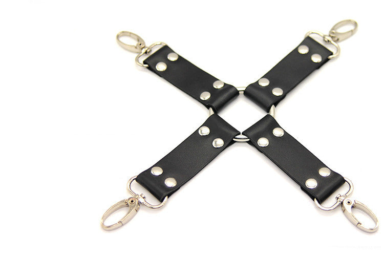 Cross Restraint Hand and Foot Cuffs-Suspender Belts-StylinArts