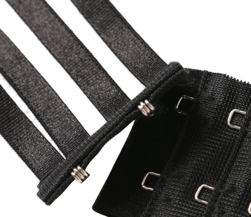 Underwire Embroidered Black Temperament Lingerie.-Bras and Briefs-StylinArts