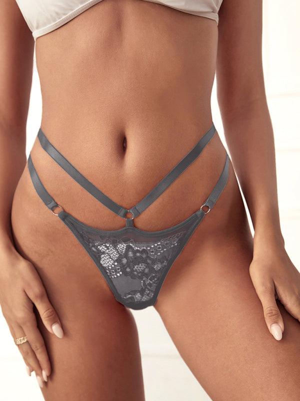 Lace Low-rise Panties-Bras and Briefs-StylinArts