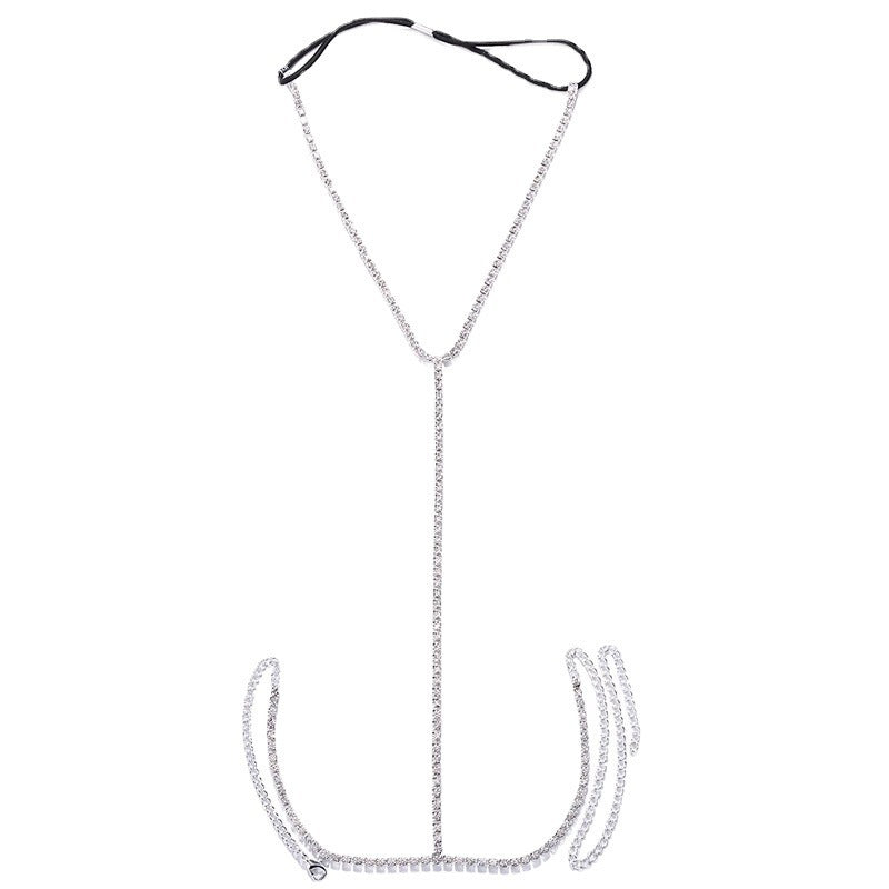 Starlit Crystal Arm Chain – Dazzling Upper Arm Jewelry for Sleek Seduction & Festival Glam-Body Jewellery-StylinArts