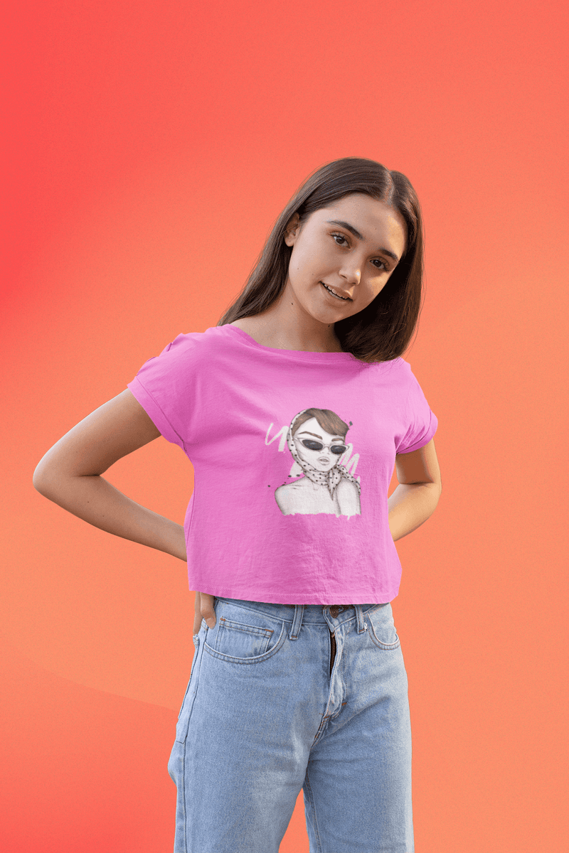 Chic & Sassy Cropped T-Shirt - StylinArt