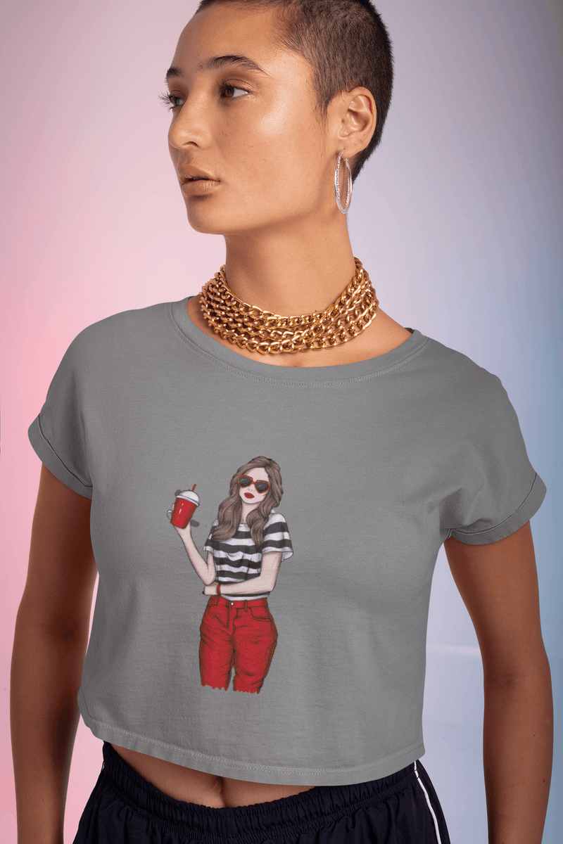 Chic Charisma Cropped T-Shirt - StylinArt