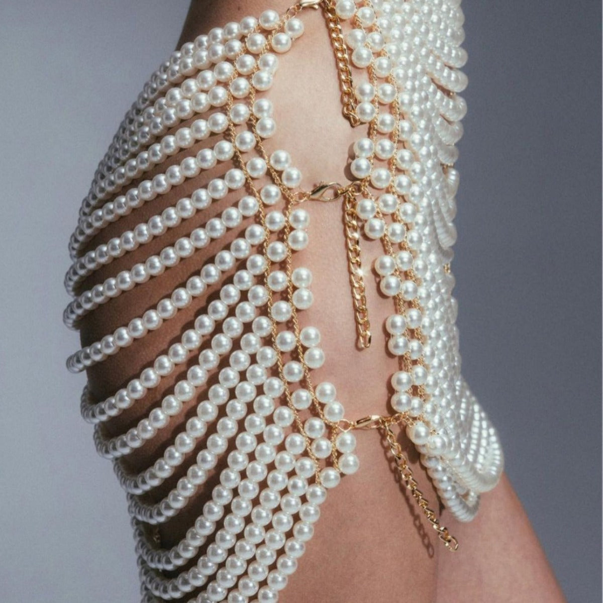 Pearl Essence Bliss: Shoreline Seduction Dress-CutOut Dress-StylinArts