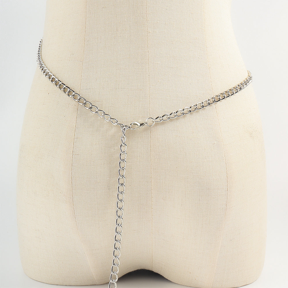 Starstruck Leather Body Chain Harness-Suspender Belts-StylinArts