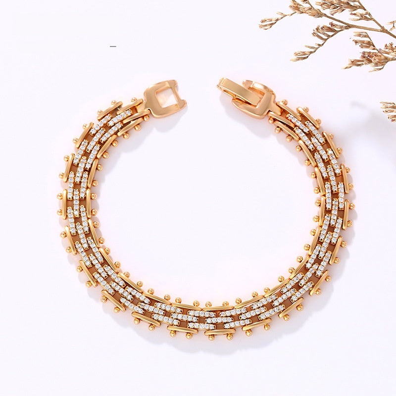 Eternal Elegance Gold Crystal Bracelet