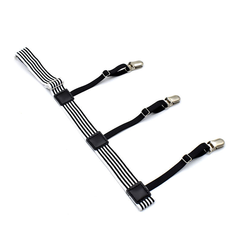 Mercer Striped Clip Garter-Garter-StylinArts-StylinArts