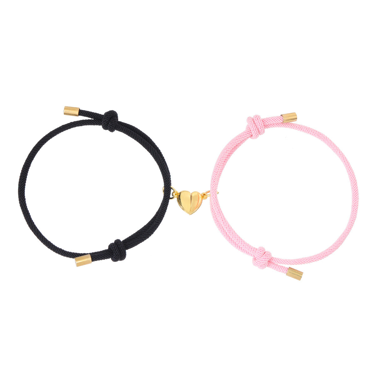 Magnetic Heart Connection Bracelet Set