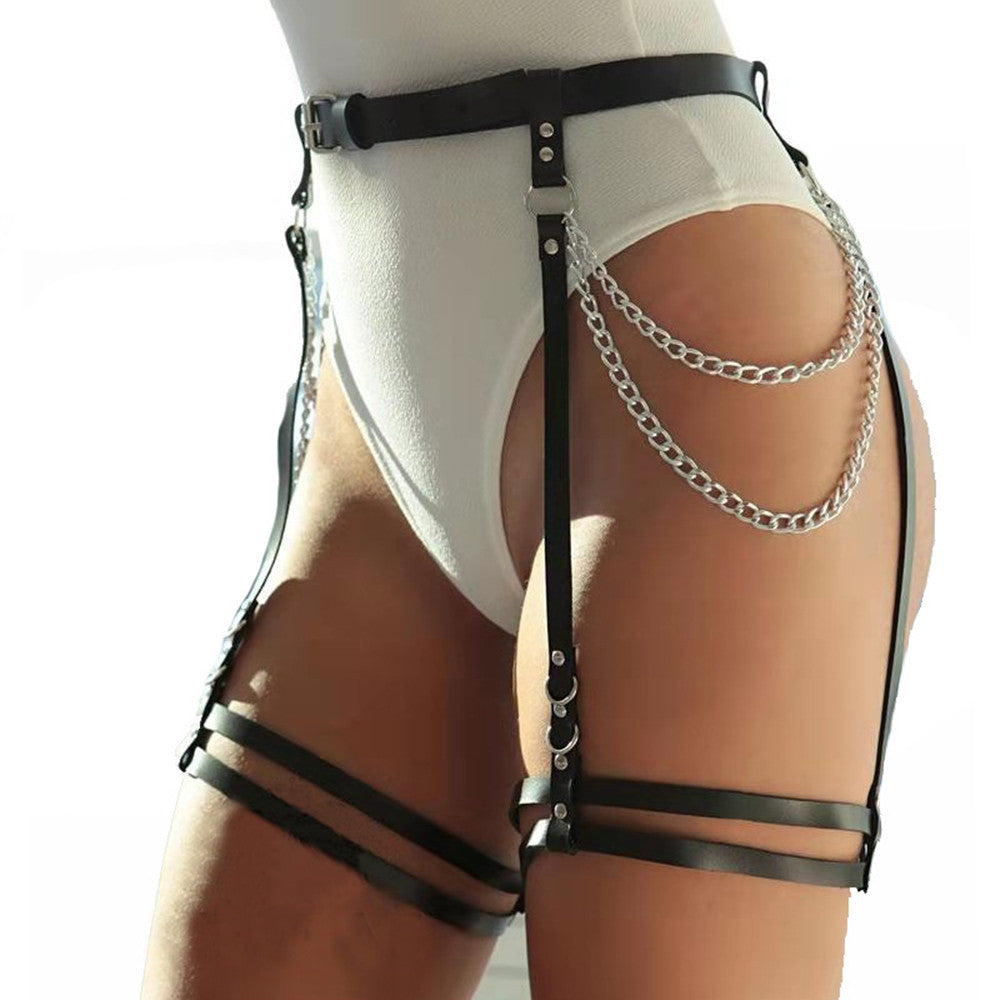 Unisex Adjustable Leg Loop Garter Belt-Suspender Belts-StylinArts