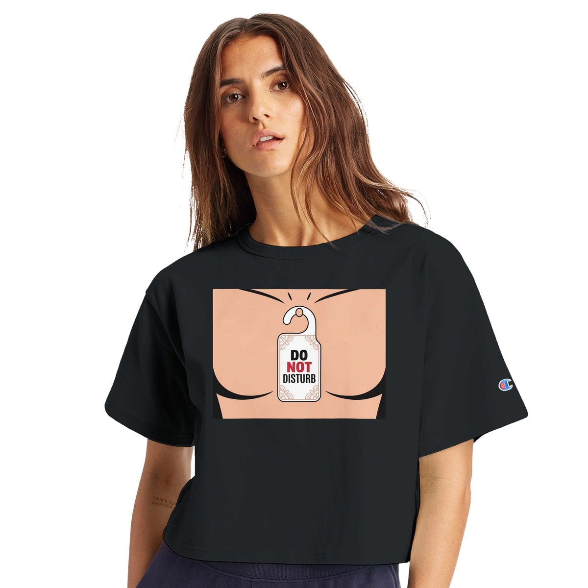 Do Not Disturb Limited Edition Tee-Black-XS-Cropped Tee-StylinArts