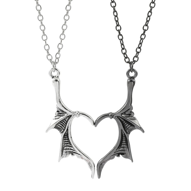 Dragon Wing Love Necklace - StylinArt