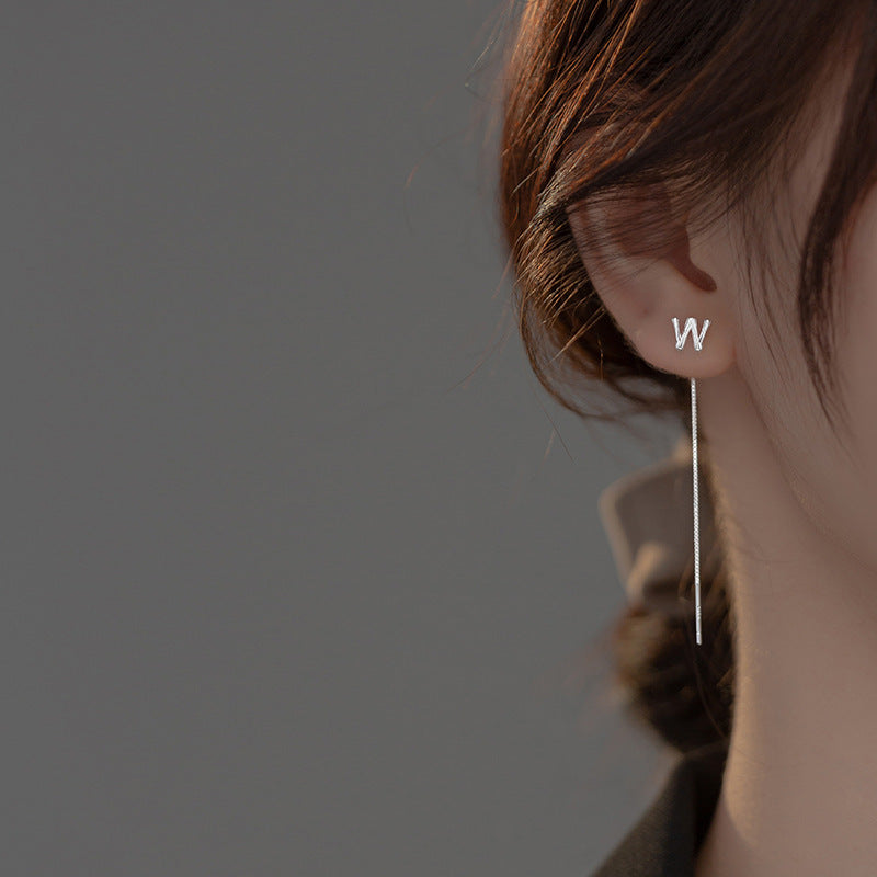 Glossy Alphabet Pendant Earrings - StylinArt