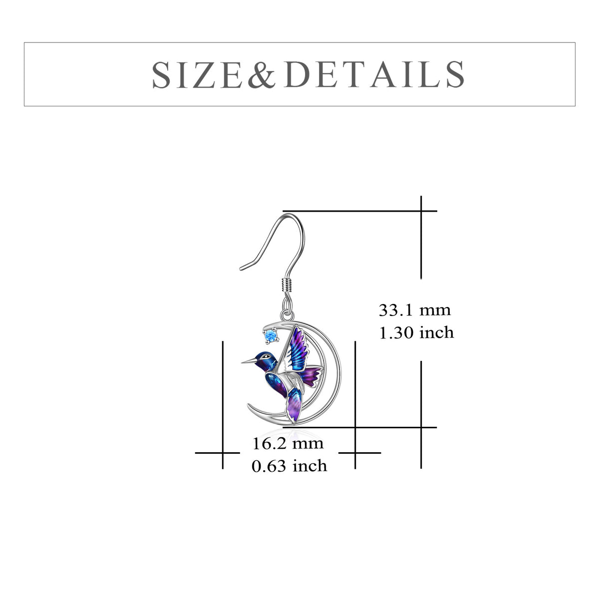 Wings of Freedom: Sterling Silver Hummingbird Earrings-Fashion Earrings-StylinArts