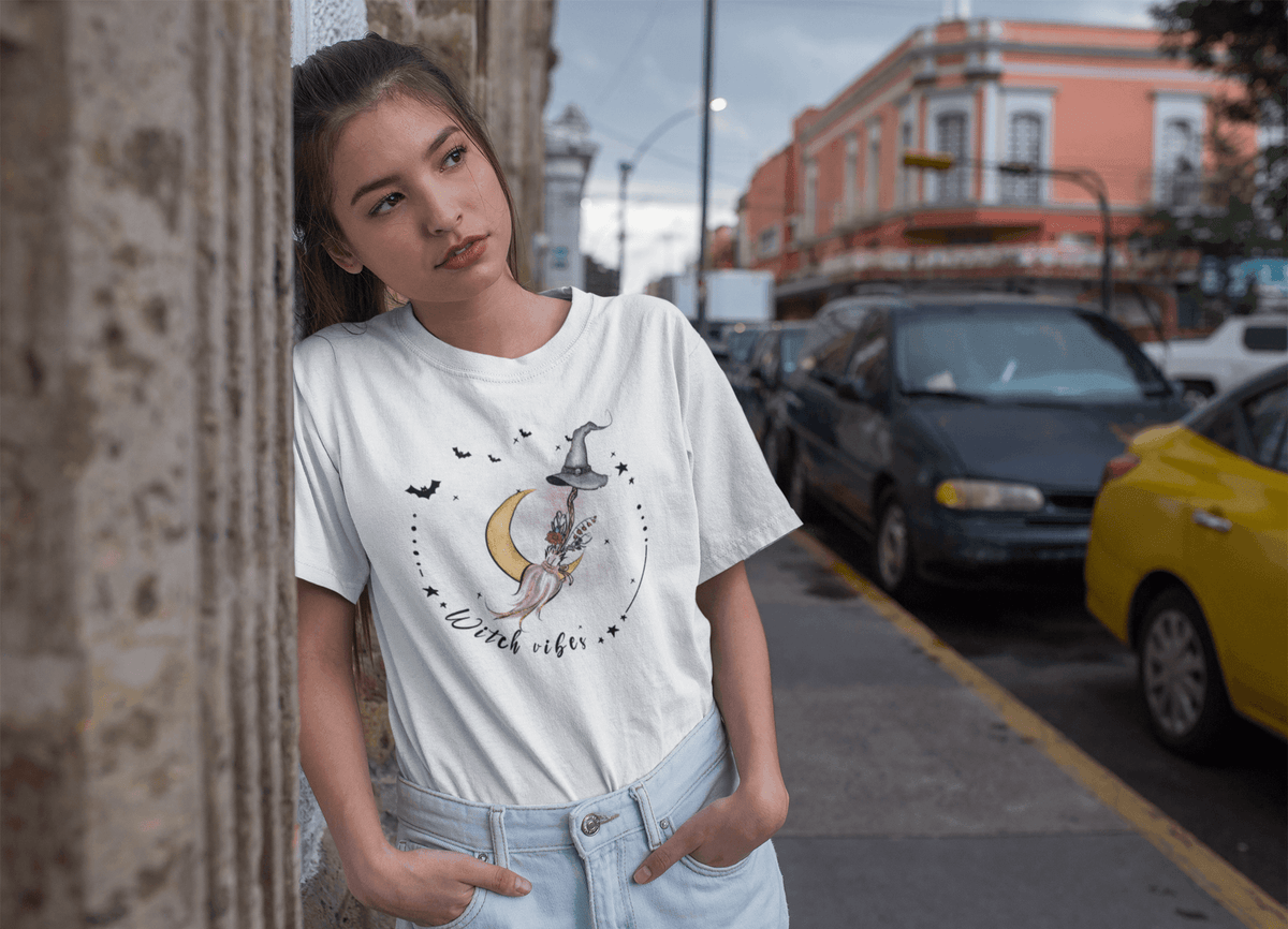 Witch Vibes T-shirt: Magical Charm & Style-Regular Fit Tee-StylinArts