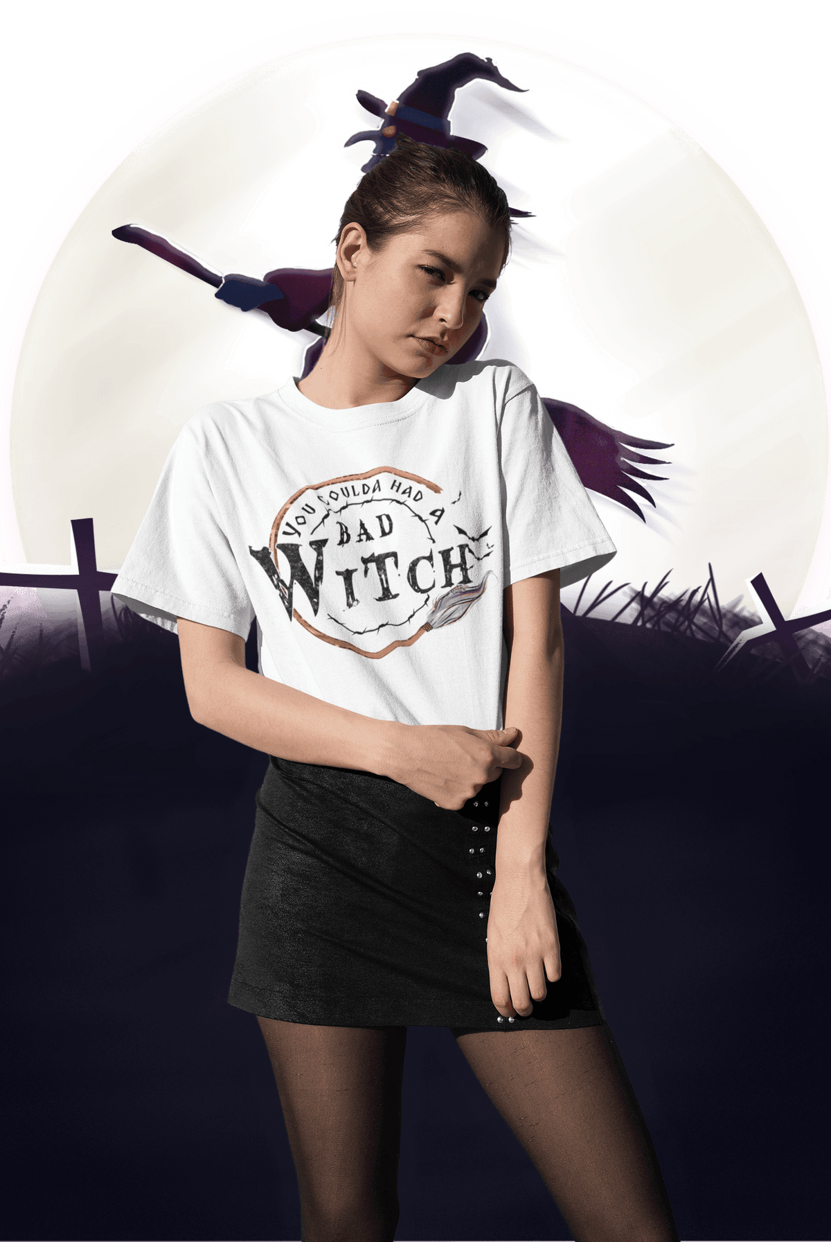 YOU COULDA HAD A BAD WITCH T-shirt-Regular Fit Tee-StylinArts