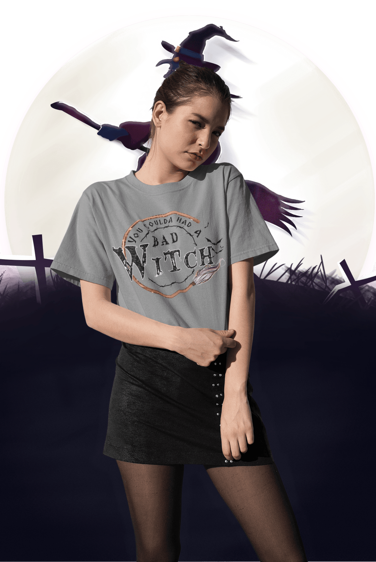 YOU COULDA HAD A BAD WITCH T-shirt-Regular Fit Tee-StylinArts