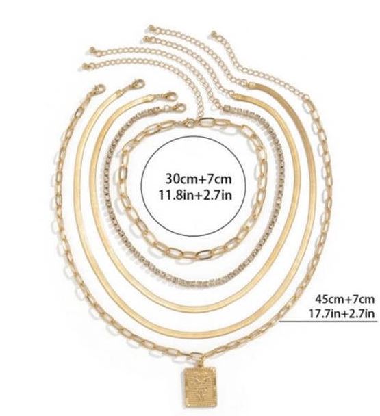 Pendant Multi-Layer Chain Boutique Necklace - StylinArt