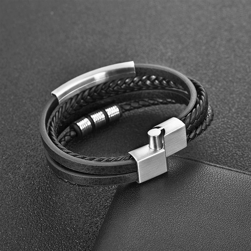 Braided Multilayer Bracelet-Fashion Bracelets & Bangles-StylinArts