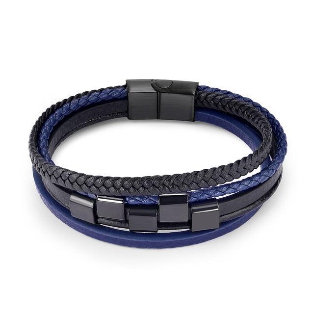 Braided Multilayer Bracelet-Fashion Bracelets & Bangles-StylinArts