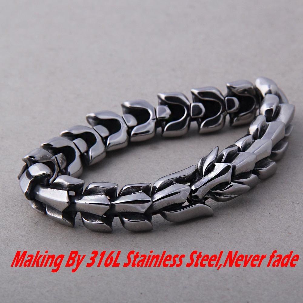 Men's Bracelet stainless steel-Fashion Bracelets & Bangles-StylinArts
