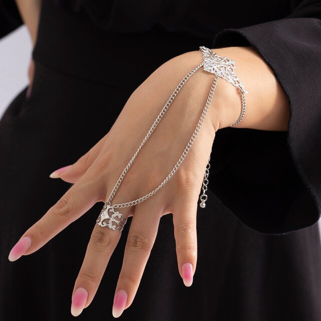 Harness Finger Bracelet Bangles-Fashion Bracelets & Bangles-StylinArts