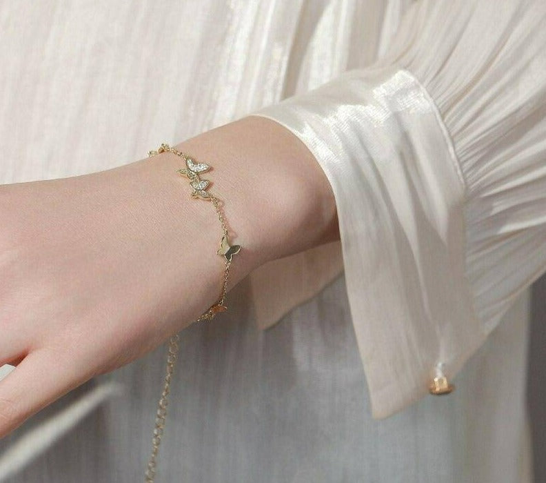 Butterfly Bracelet Women Jewelry-Fashion Bracelets & Bangles-StylinArts
