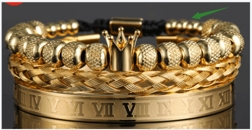 Royal Crown Charm Bracelet-Fashion Bracelets & Bangles-StylinArts