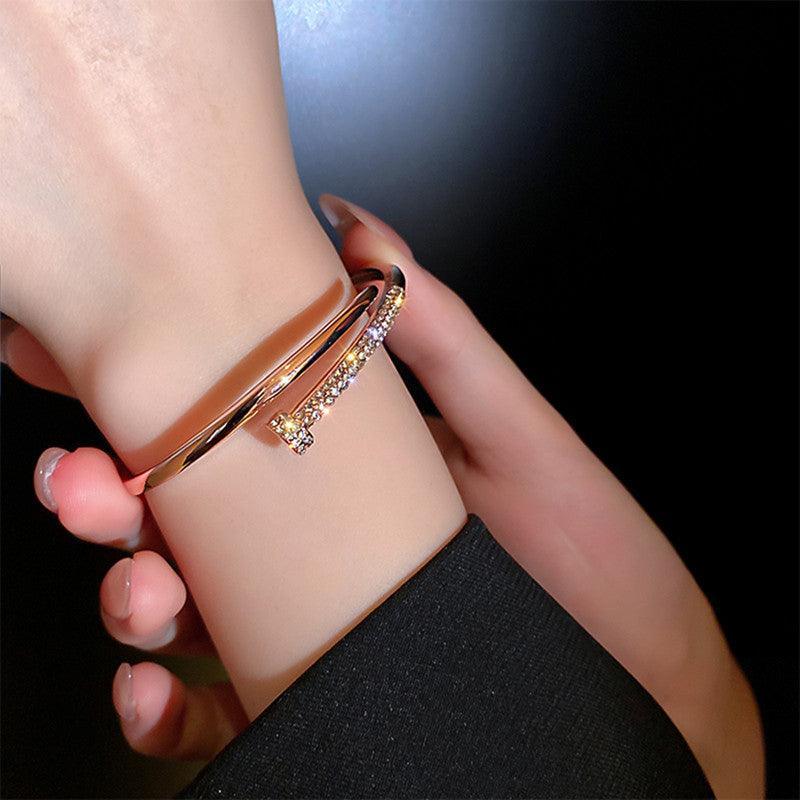 Open Bangle Bracelet-Fashion Bracelets & Bangles-StylinArts