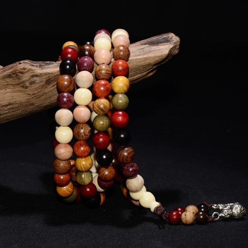 Sandalwood Mala Bracelet-Fashion Bracelets & Bangles-StylinArts