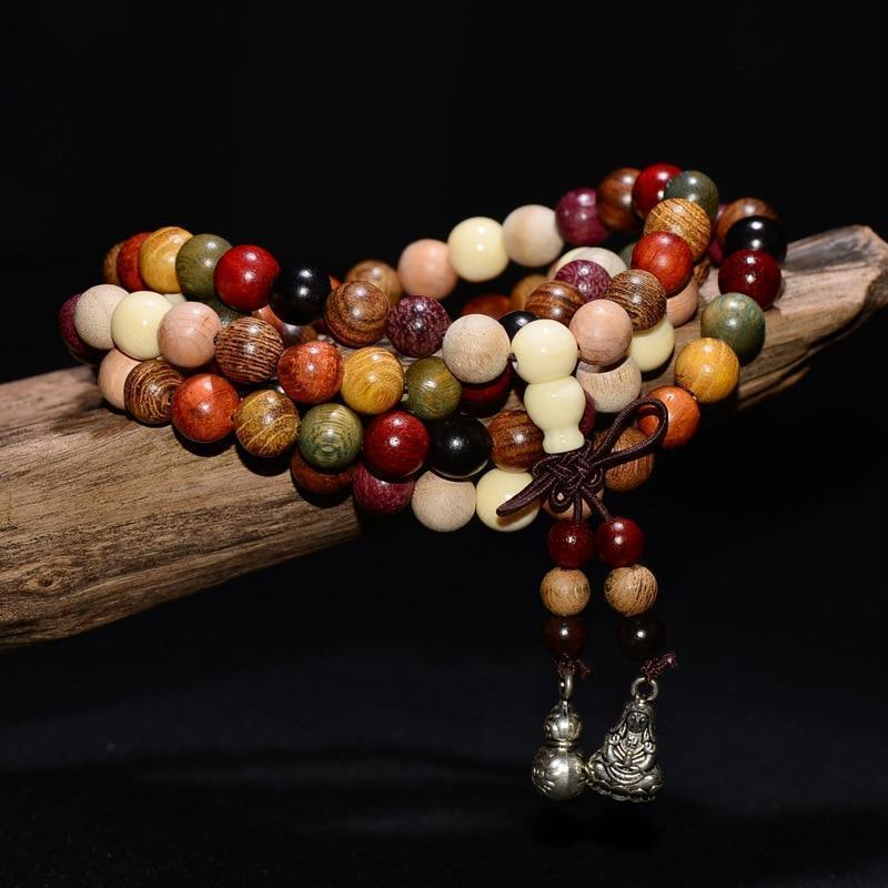 Sandalwood Mala Bracelet-Fashion Bracelets & Bangles-StylinArts