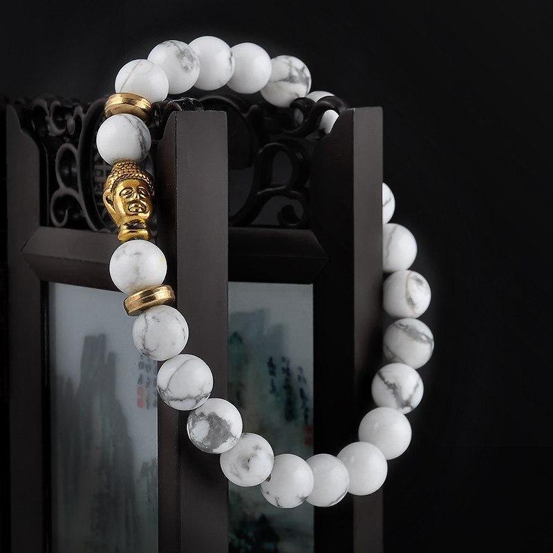 White Turquoise Bracelet-Fashion Bracelets & Bangles-StylinArts