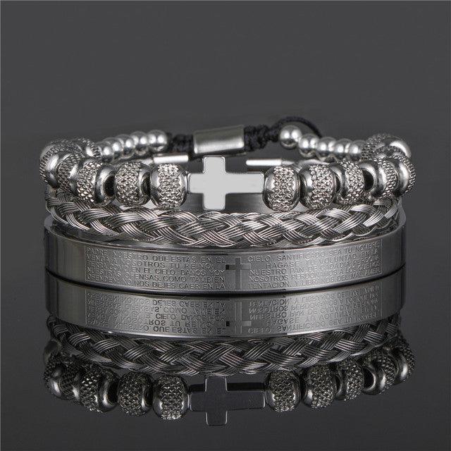 Stainless Steel Men Bracelet-Fashion Bracelets & Bangles-StylinArts