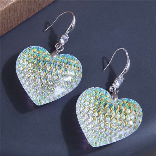 Crystal Heart Luminescence Earrings-Fashion Earrings-StylinArts
