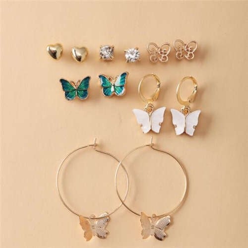 Flutter and Shine Set (6 Piece Set)-Fashion Earrings-StylinArts