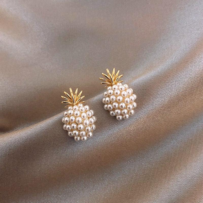Pineapple Stud Earrings-Fashion Earrings-StylinArts