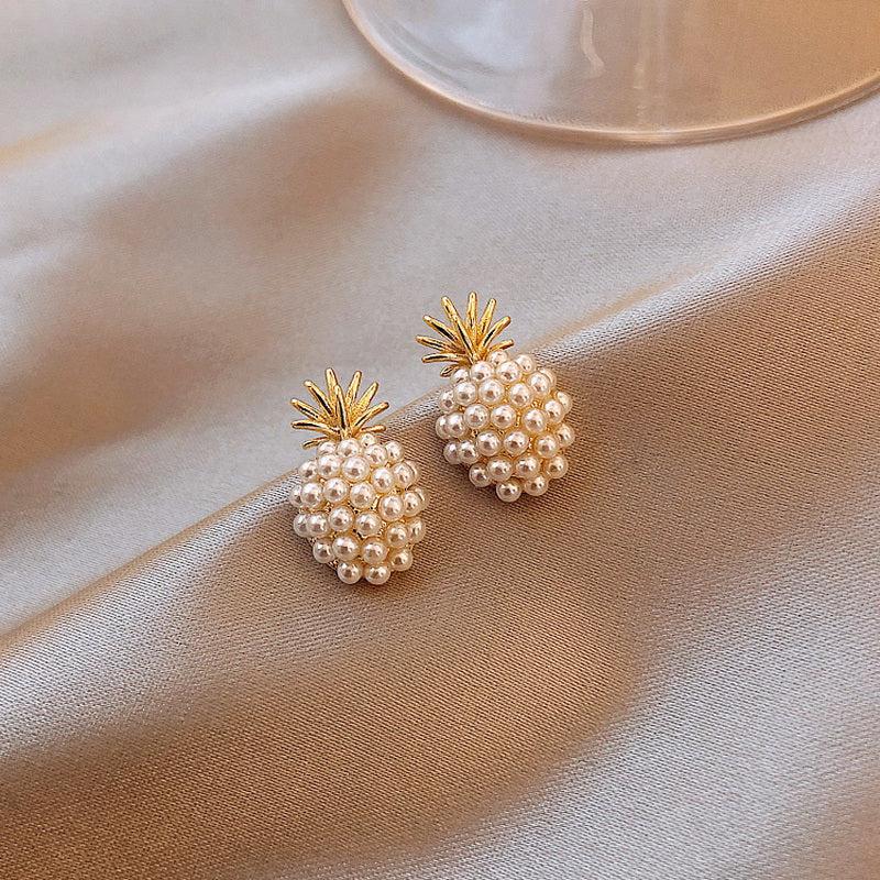 Pineapple Stud Earrings-Fashion Earrings-StylinArts