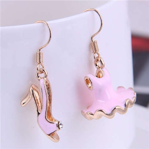 Pink Chic High Heels and Dress Earrings-Fashion Earrings-StylinArts
