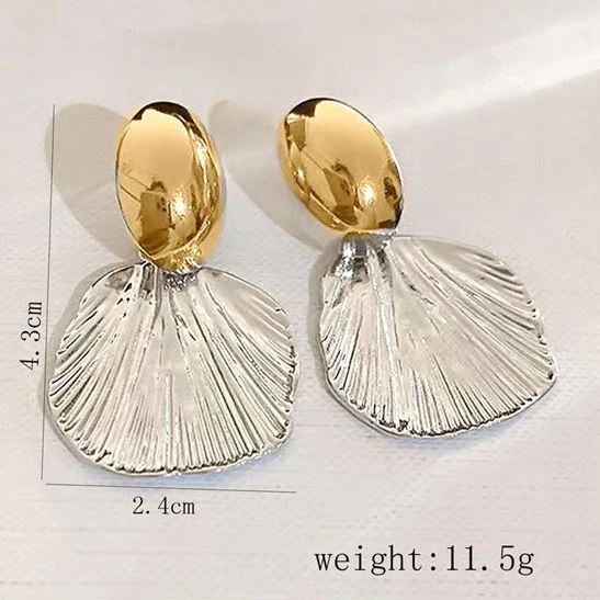 Seashell Chic Studs-Fashion Earrings-StylinArts